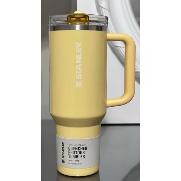 STANLEY QUENCHER PROTOUR FLIP STRAW TUMBLER, 40OZ- BUTTER GLOSS YELLOW - Picture 1 of 4